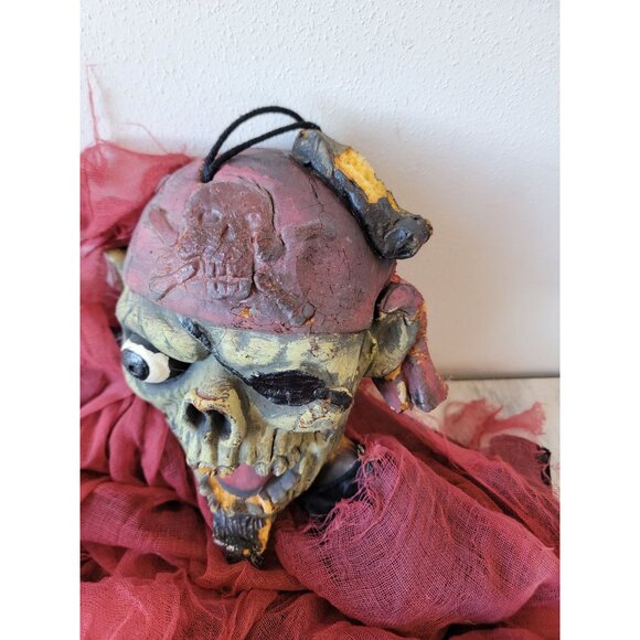 Halloween pirate AS IS hanging prop decor vintage home scary - Picture 6 of 11